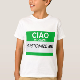 Italiener hallo mein Name ist… kundengerecht T-Shirt