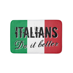Italiener machen es besser Badezimmer Matte mit Fl