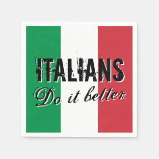 Italiener machen es besser lustige Papier-Partyser Serviette