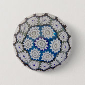 Italiener Millefiore Glas-Papierbeschwerer Button (Vorderseite)