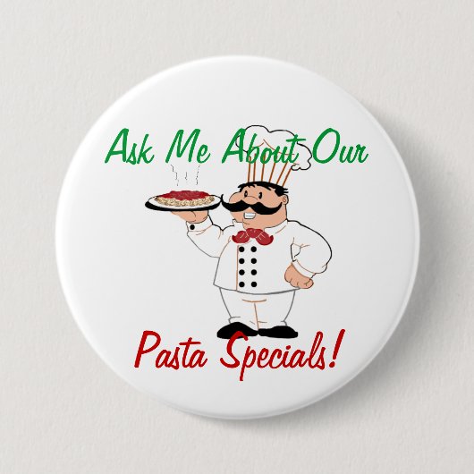 Italiener Resturant Specials Button (Vorderseite)