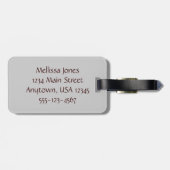 Italiener Riviera, Cinque Terre, Strandschirme Gepäckanhänger (Rückseite horizontal)