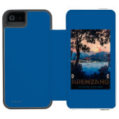 Italiener-Riviera-Reise-Plakat Incipio iPhone Geldbeutel-Hülle (Folio Geöffnet)