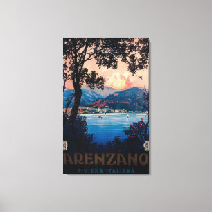 Italiener-Riviera-Reise-Plakat Leinwanddruck