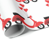 Italiener Scooter Geschenkpapier (Rolleneckpunkt)