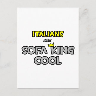 Italiener sind Sofa King Cool Postkarte