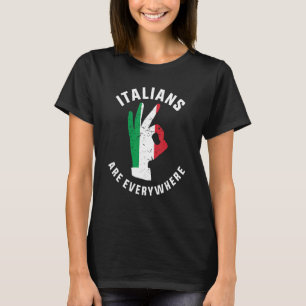Italiener sind überall Vintage italienische Handge T-Shirt