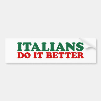 Italiener tun es besser autoaufkleber