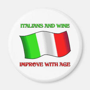 Italiener und Wein, verbessern mit Alter Magnet
