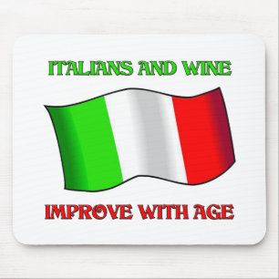 Italiener und Wein, verbessern mit Alter Mousepad