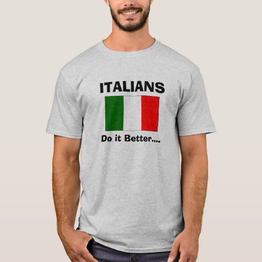 Italiener verbessert es… T-Shirt (Vorderseite)