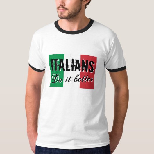 Italiener verbessert es T-Shirts (Vorderseite)