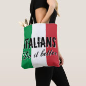 Italiener verbessert es Taschentasche mit Flagge Tasche (Von Nahem)
