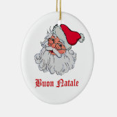 Italiener Weihnachtsmann #2 Keramikornament (Rechts)