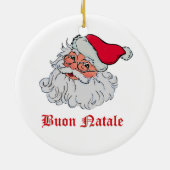 Italiener Weihnachtsmann #2 Keramikornament (Hinten)