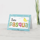 Italienerostern-Grußkarte Feiertagskarte (Rückseite)