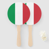 Italienflagge Fächer (Vorne und Hinten)
