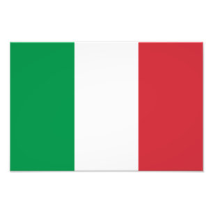 Italienflagge Fotodruck