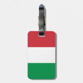 Italienflagge Gepäckanhänger (Rückseite vertikal)