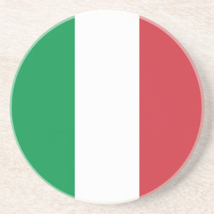 Italienflagge Getränkeuntersetzer