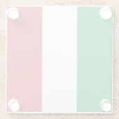 Italienflagge Glasuntersetzer (Rückseite)