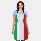 Italienflagge Schürze (Getragen)