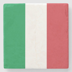 Italienflagge Steinuntersetzer