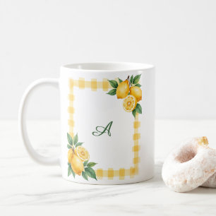 Italienisch Amalfi Coast Citrus Lemons Yellow Ging Kaffeetasse
