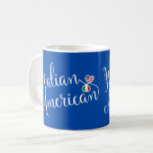 Italienisch American Entwinning Hearts Tasse (Vorderseite Links)