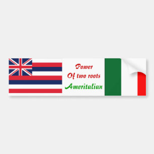 Italienisch-amerikanische Autoaufkleber