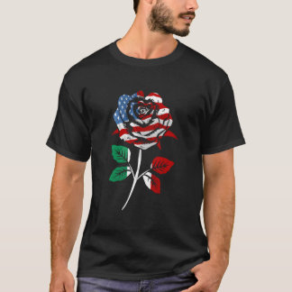 Italienisch-Amerikanische Flagge für einen italo-a T-Shirt