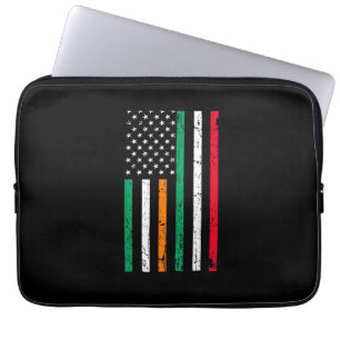 Italienisch-amerikanische Flagge Irland Italien ST Laptopschutzhülle