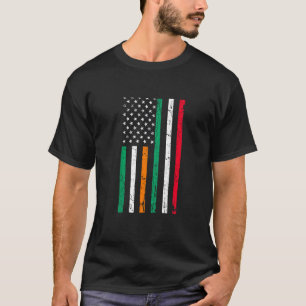 Italienisch-amerikanische Flagge Irland Italien ST T-Shirt
