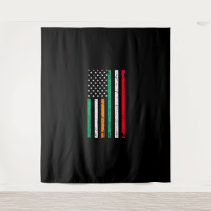 Italienisch-amerikanische Flagge Irland Italien ST Wandteppich