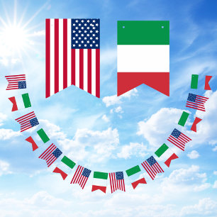 Italienisch-Amerikanische Freundschaft Wimpelkette