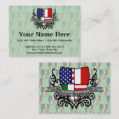 Italienisch-Amerikanische Schild-Flagge Visitenkarte (Vorne/Hinten)