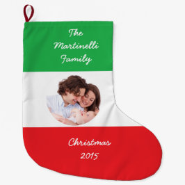 Italienisch-amerikanischer Weihnachtsfest mit Foto Großer Weihnachtsstrumpf