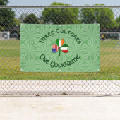 Italienisch-amerikanisches Kleeblatt Personalisier Banner (Insitu)