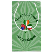 Italienisch-amerikanisches Kleeblatt Personalisier Kleine Geschenktüte (Rückseite)