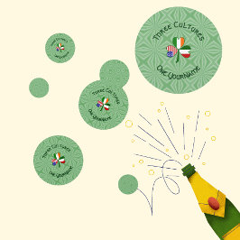 Italienisch-amerikanisches Kleeblatt Personalisier Konfetti