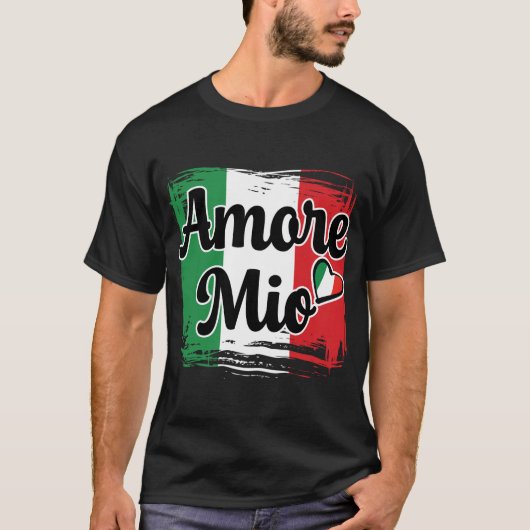 Italienisch Amore Mio Tshirt (Vorderseite)