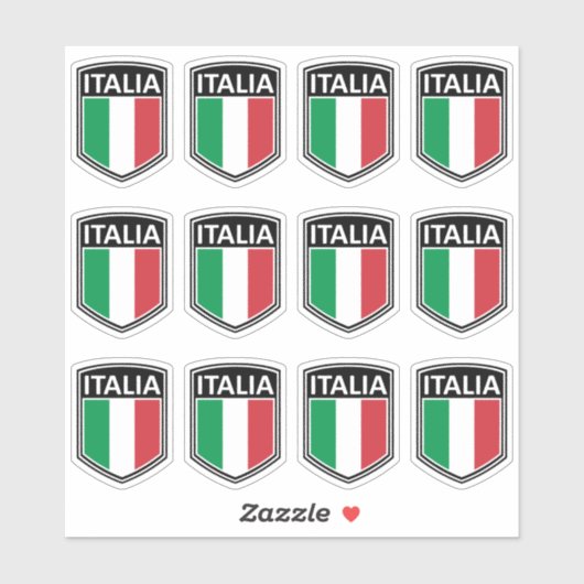 Italienisch Aufkleber (Blatt)