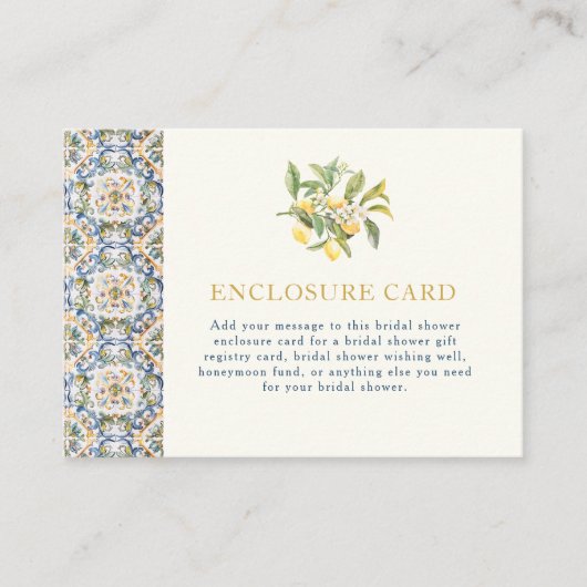 Italienisch Begleitkarte (Vorderseite)