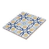 Italienisch Blau-Gelbe dekorative Keramik Tile Fliese (Seite)