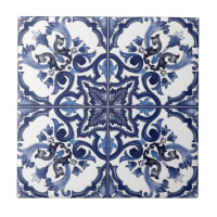 Italienisch blau-weiß sizilianisch Majolica Mosaik