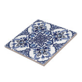 Italienisch blau-weiß sizilianisch Majolica Mosaik Fliese (Seite)