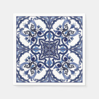 Italienisch blau-weiß sizilianisch Majolica Mosaik
