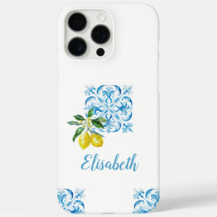 Italienisch-blaue Zitronen Positano iPhone 16 Pro Max Hülle