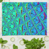 Italienisch Blue Mermaid Motif Art Print Küchentuch (Gefaltet)