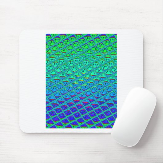 Italienisch Blue Mermaid Motif Art Print Mousepad (Mit Mouse)